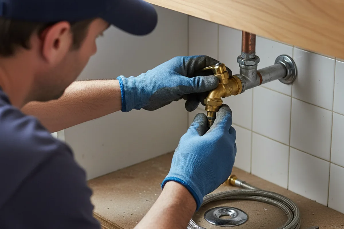 Shutoff valve and fitting work during Emergency Plumbing in Hastings